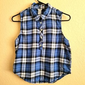 Forever 21 Women Plaid Tanktop Size S